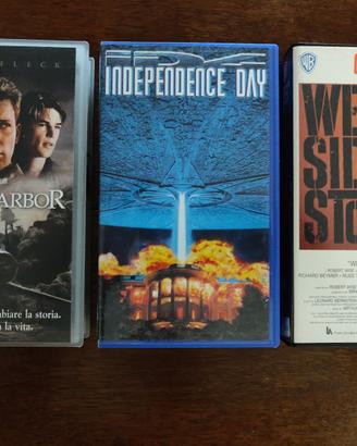VHS Pearl Harbor/West Side Story/Independence Day