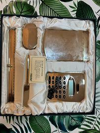 Set da scrivania in silver plate Zanolli