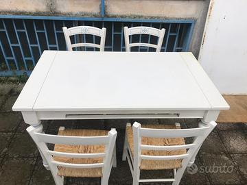 Tavolo marmo completo di 4 sedie