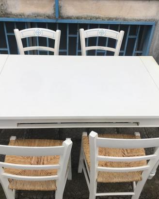 Tavolo marmo completo di 4 sedie