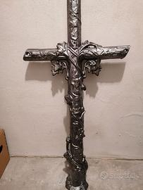 Crocifisso antico in ghisa fine '800
