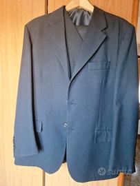 Completo uomo blue pura lana vergine taglia 54