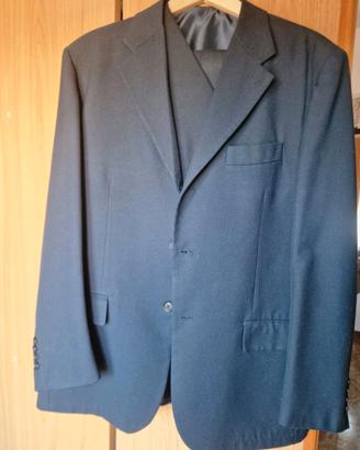 Completo uomo blue pura lana vergine taglia 54