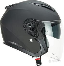 Casco moto CGM 136 DNA tg M nero opaco