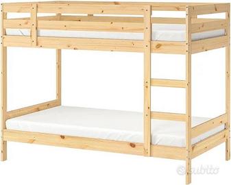 Letto a castello in legno
