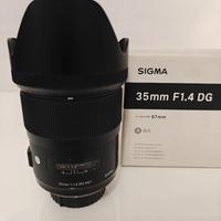 Sigma 35 ART f1.4 per Nikon