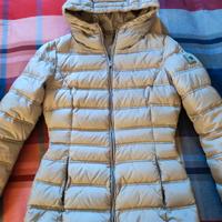 Piumino donna corto grigio chiaro Montecore