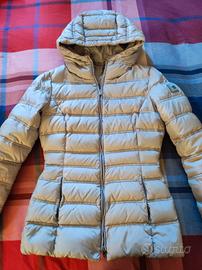 Piumino donna corto grigio chiaro Montecore