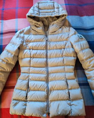 Piumino donna corto grigio chiaro Montecore