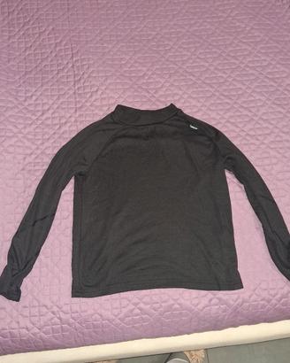 maglia termica nera 12 anni