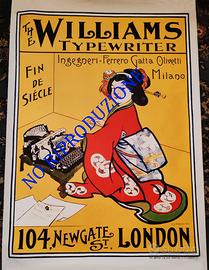 MANIFESTO OLIVETTI MACCHINE SCRIVERE EPOCA DESIGN