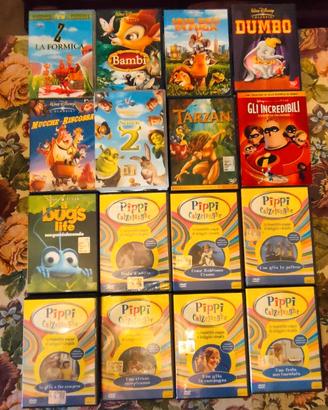DVD  16 WALT DISNAY + PIPPI CALZELUNGHE