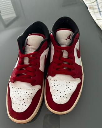 Nike air Jordan 1 low - donna - EU 40- black/red