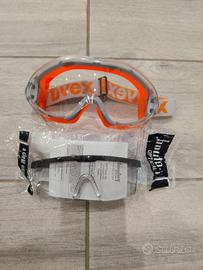 Maschera più occhiali protezione.nuovi.
