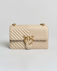 Pinko love one chevron champagne nuova e grande