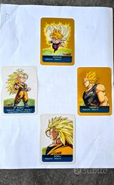 Lotto 4 carte Lamincards - Dragon Ball Z - Edibas