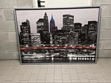 Stampa New York IKEA con cornice grigia 141x101