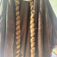 giacca con riporto in visone