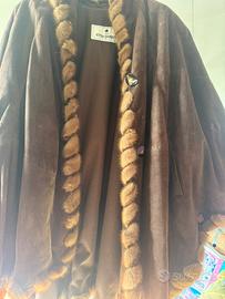 giacca con riporto in visone