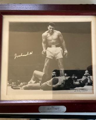 MUHAMMAD ALI – FOTO AUTOGRAFATA ORIGINALE CERTIFIC