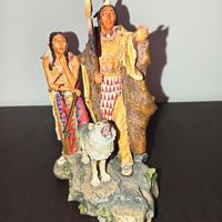 Statua Pellerossa in resina Veronese 