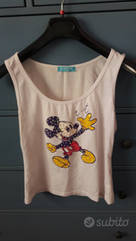 Canotta con paillettes