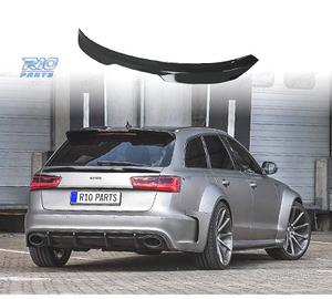 SPOILER ALETTONE AUDI A6 AVANT 11-18 NERO LUCIDO