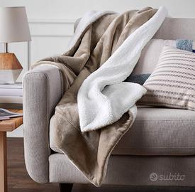 Copriletto Matrimoniale In Pile Color Tortora 