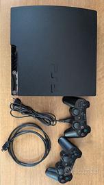 PS3 SLIM + 2 CHITARRE + KIT MOVE + 17 GIOCHI