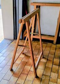 Cavalletti in legno da lavoro 