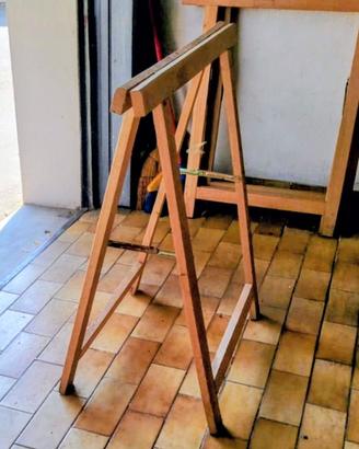 Cavalletti in legno da lavoro 