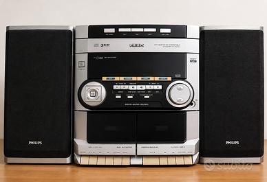 Stereo Philips FW-C100 con casse – 3 CD, radio, do