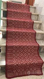 Passatoia realizzata con telaio a mano, in stile S