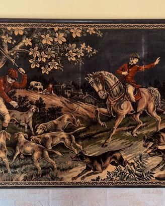 Arazzo d'Epoca con Scena di Caccia