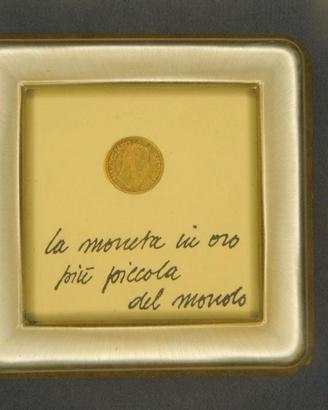 LA MONETA D'ORO PIU' PICCOLA DEL MONDO
