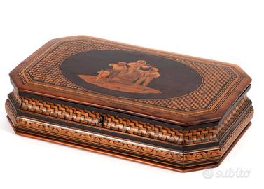 Portagioie, cofanetto intarsio sorrentino