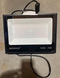 Faretto LED 100W Meekbos IP66 luce blu/UV