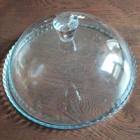 Piatto per torta e campana in vetro 