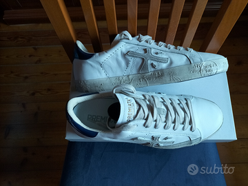 Sneakers Premiata bianche e blu