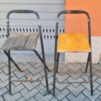 sgabelli alti pieghevoli