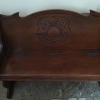 cassapanca in legno massiccio 