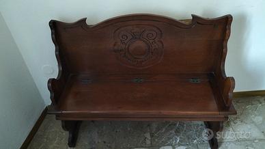 cassapanca in legno massiccio 