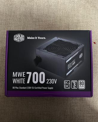 Alimentatore 700W Cooler Master MWE White