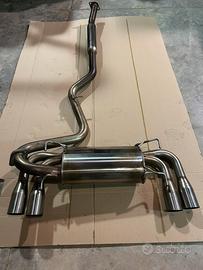 Scarico completo inox fgk per subaru sti