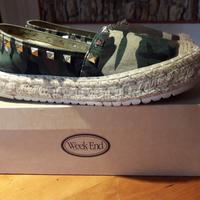 Scarpe mimetiche con borchie Vanilla Punk