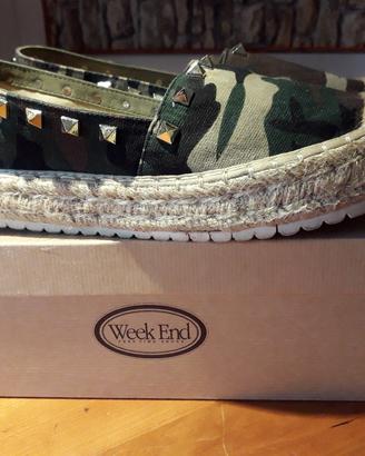 Scarpe mimetiche con borchie Vanilla Punk
