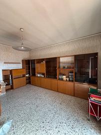 Parete attrezzata modulare vintage