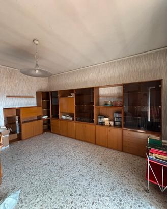 Parete attrezzata modulare vintage