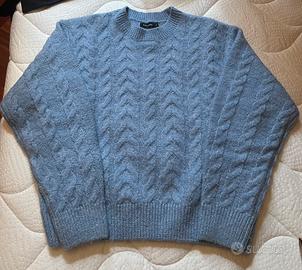 Maglione con motivo a trecce
