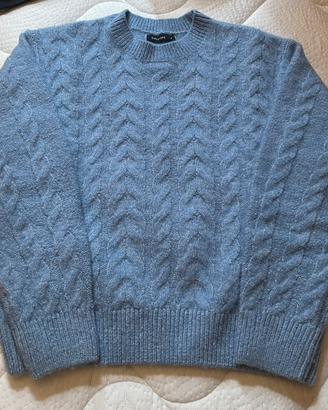 Maglione con motivo a trecce